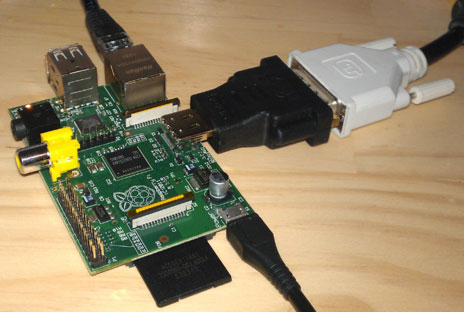 Raspberry Pi running