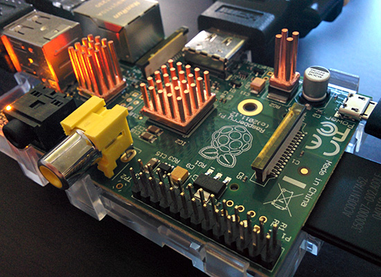 Raspberry Pi With Heatsinks