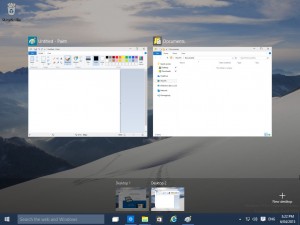 Microsoft Windows 10 Multiple Virtual Desktops