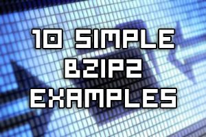 Bzip2 Compression Command Examples