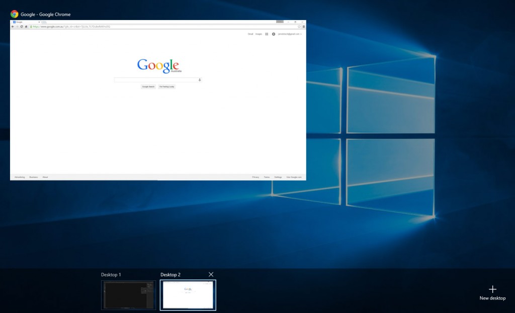 Windows 10 Multiple Desktops