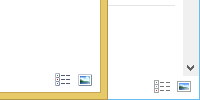 Windows 8 vs Windows 10 window bezel