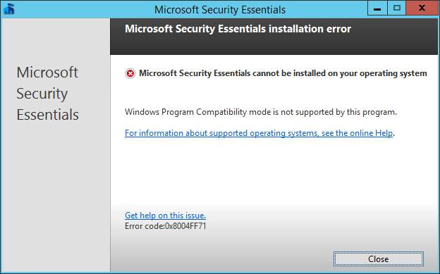 antywirus dotyczący serwera Microsoft Windows 2012