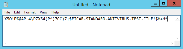 EICAR test file