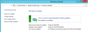 No Windows Updates Available For Microsoft Security Essentials