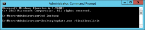 Command Prompt Update Microsoft Security Essentials
