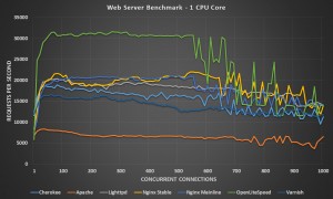 Web Server Benchmark 1 CPU Core