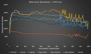 Web Server Benchmark 1 CPU Core