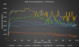 Web Server Benchmark 2 CPU Cores