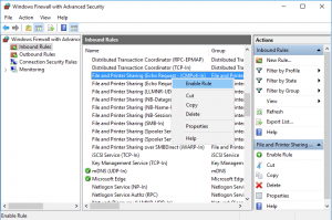 Windows Firewall Enable ICMPv4 In