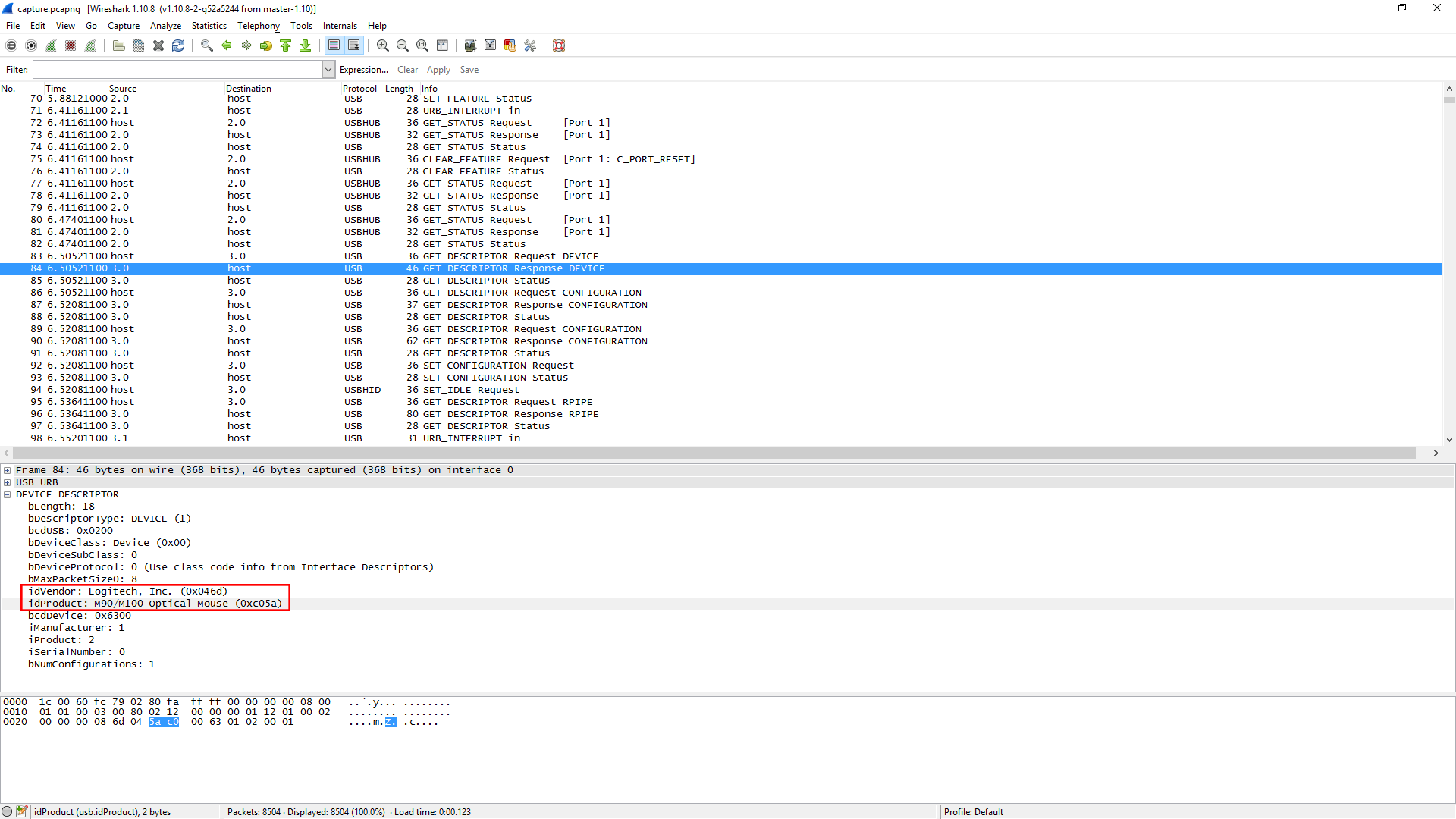 what is wireshark usb