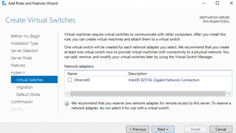 Windows Server 2016 Hyper-V Installation Guide