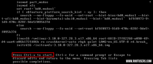 Linux Reset Root Password Control+X To Start