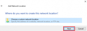 Add network location