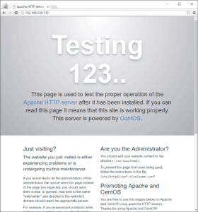 Default Apache Test Page