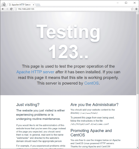 Default Apache Test Page
