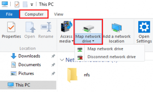 Map network drive