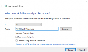 Map network drive