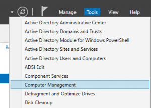 Server Manager Computer Management