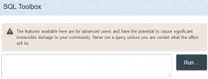 Invision Power Board - Disable SQL Toolbox