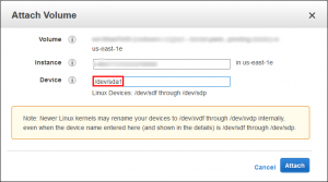 AWS Attach Primary Root Volume