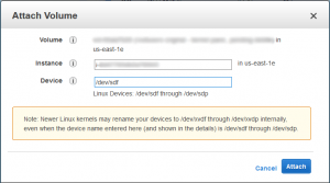 AWS Attach Volume To EC2 Instance