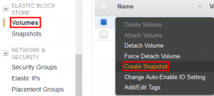 AWS Create Snapshot