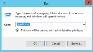 Windows run gpedit.msc