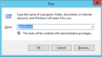 Windows run gpedit.msc