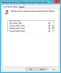 Windows Kerberos Encryption Types