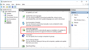 WSUS Automatic Approvals