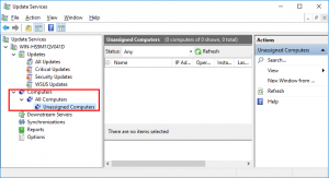 WSUS Unassigned Computers Group