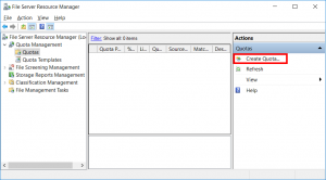 Create Quota