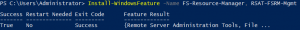 PowerShell Install File Server Resource Manager