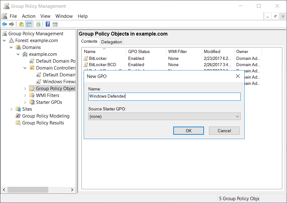 group policy windows defender exclusions