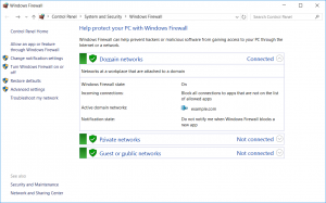 Windows Firewall Control Panel