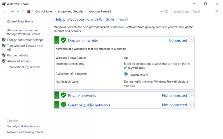 Как удалить windows firewall control