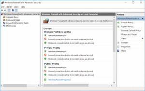 Windows Firewall with Advanced Security