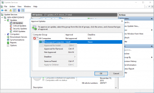 WSUS Update Approval