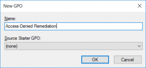 Access Denied Remediation GPO