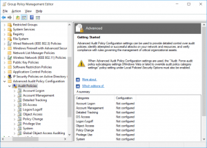 Advanced Audit Policy Configuration