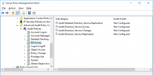 Advanced Audit Policy Configuration