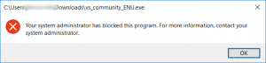 AppLocker Blocked Program