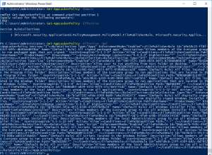 AppLocker PowerShell Get-AppLockerPolicy