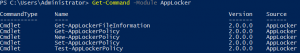 AppLocker PowerShell Get-Command