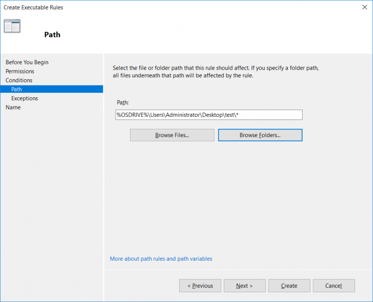 Implement AppLocker Rules in Windows Server 2016 - RootUsers