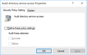 Audit Directory Service Access Properties