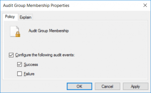 Audit Group Membership Properties