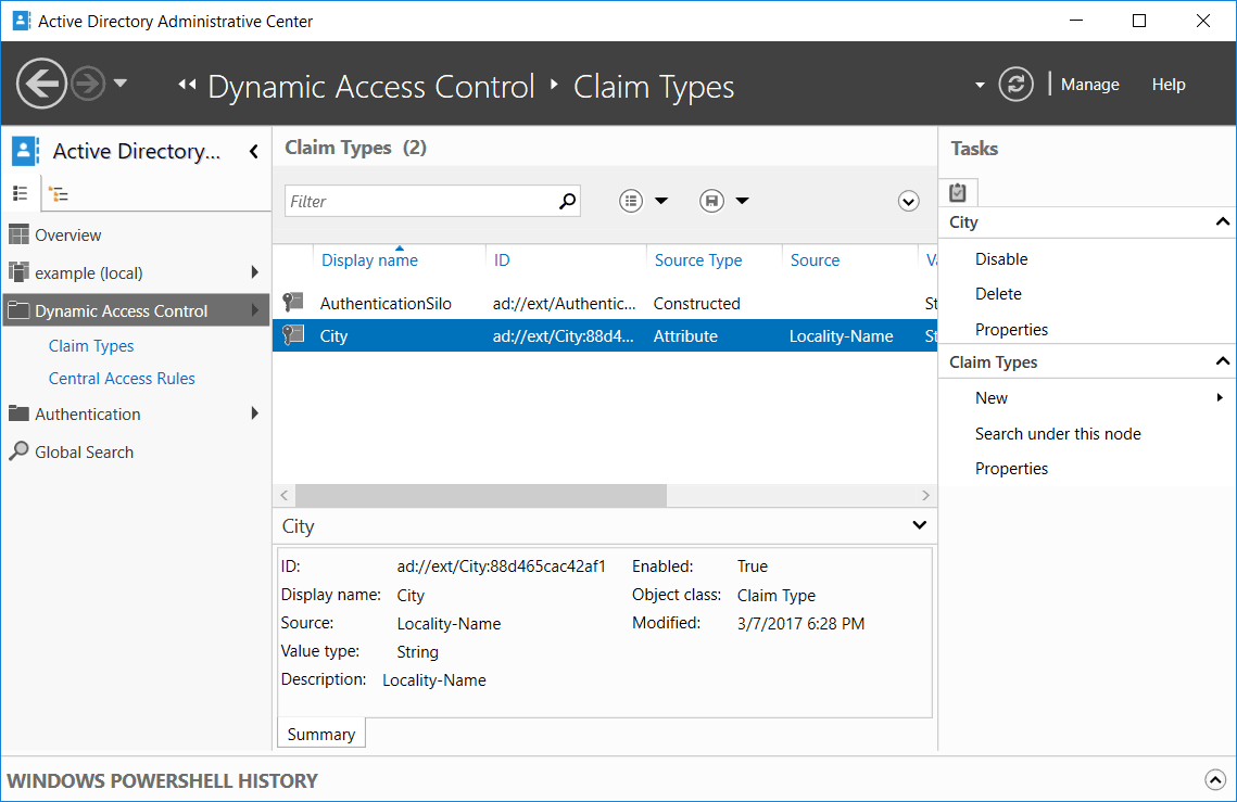custom claim type c#