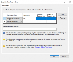 Create Classification Rule - Evaluation Type